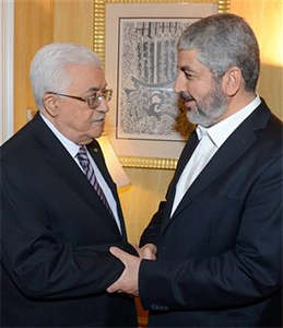 abbas y meshaal se reunen en doha